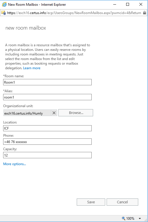 Booking System Preparation Exchange Server